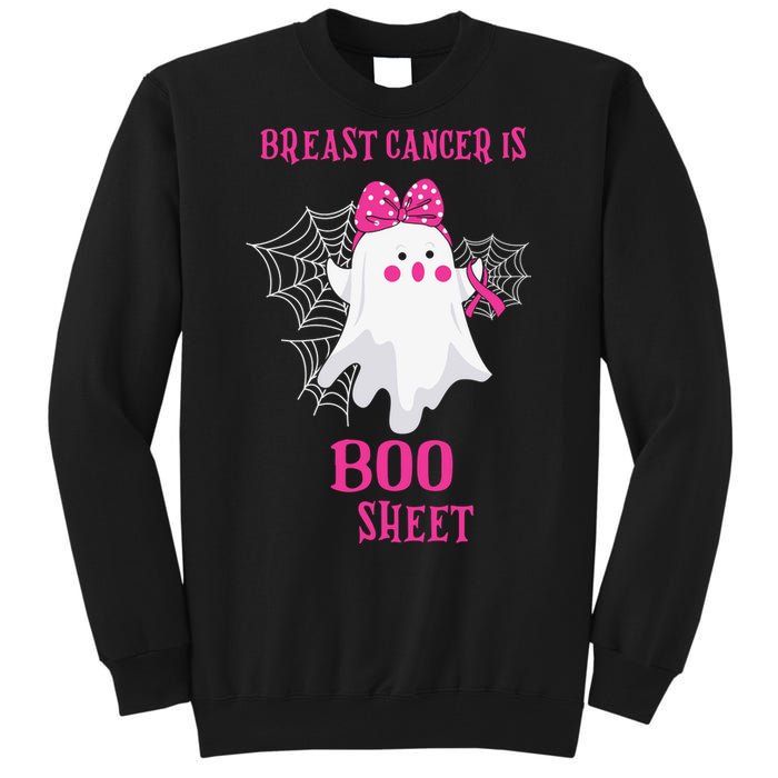 Breast Cancer Is Boo Sheet Halloween Ghost Tall Sweatshirt