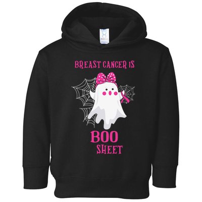 Breast Cancer Is Boo Sheet Halloween Ghost Toddler Hoodie