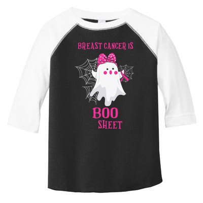 Breast Cancer Is Boo Sheet Halloween Ghost Toddler Fine Jersey T-Shirt