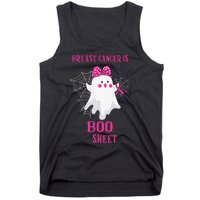 Breast Cancer Is Boo Sheet Halloween Ghost Tank Top