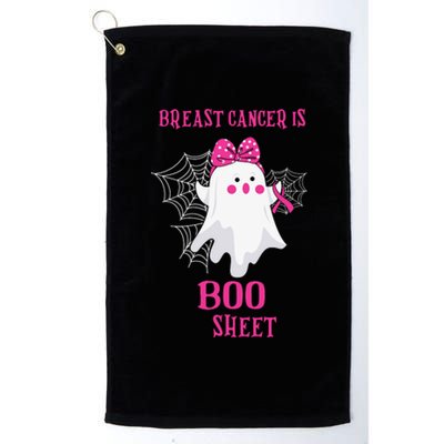 Breast Cancer Is Boo Sheet Halloween Ghost Platinum Collection Golf Towel