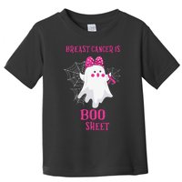 Breast Cancer Is Boo Sheet Halloween Ghost Toddler T-Shirt