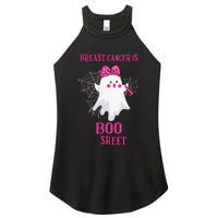 Breast Cancer Is Boo Sheet Halloween Ghost Women's Perfect Tri Rocker Tank