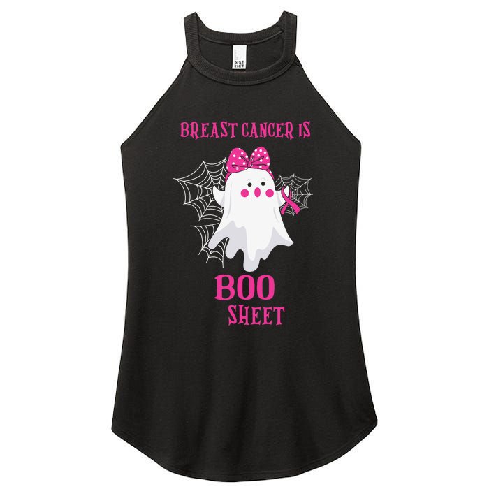 Breast Cancer Is Boo Sheet Halloween Ghost Women's Perfect Tri Rocker Tank