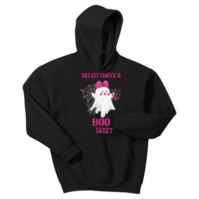 Breast Cancer Is Boo Sheet Halloween Ghost Kids Hoodie