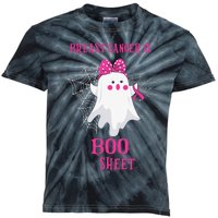 Breast Cancer Is Boo Sheet Halloween Ghost Kids Tie-Dye T-Shirt