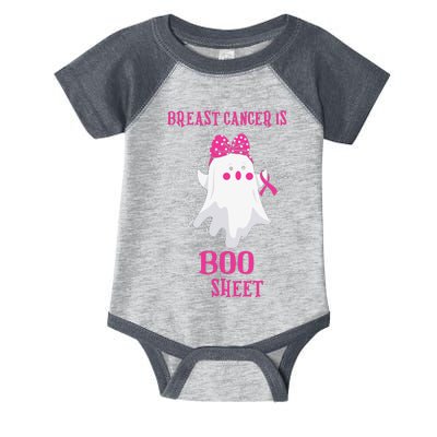 Breast Cancer Is Boo Sheet Halloween Ghost Infant Baby Jersey Bodysuit