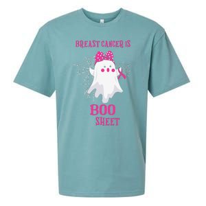 Breast Cancer Is Boo Sheet Halloween Ghost Sueded Cloud Jersey T-Shirt