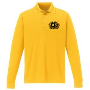 Badd Company Ink Blot Performance Long Sleeve Polo