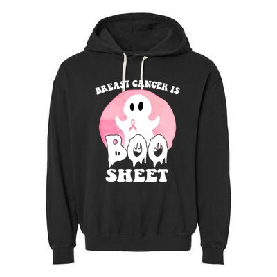 Breast Cancer Is Boo Sheet Funny Ghost Garment-Dyed Fleece Hoodie