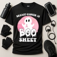 Breast Cancer Is Boo Sheet Funny Ghost Cooling Performance Crew T-Shirt