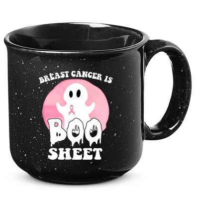 Breast Cancer Is Boo Sheet Funny Ghost 15oz Campfire Ceramic Mug