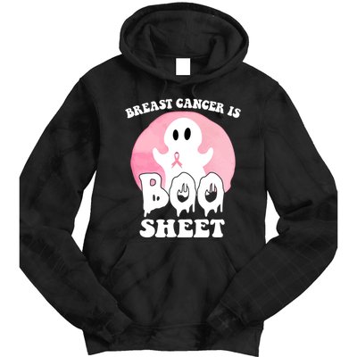 Breast Cancer Is Boo Sheet Funny Ghost Tie Dye Hoodie