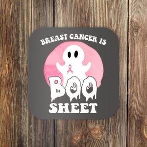 Breast Cancer Is Boo Sheet Funny Ghost Coaster