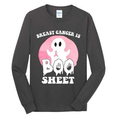 Breast Cancer Is Boo Sheet Funny Ghost Tall Long Sleeve T-Shirt