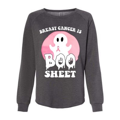 Breast Cancer Is Boo Sheet Funny Ghost Womens California Wash Sweatshirt