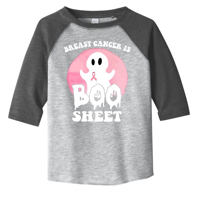 Breast Cancer Is Boo Sheet Funny Ghost Toddler Fine Jersey T-Shirt