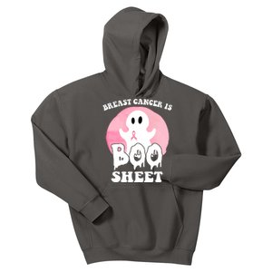 Breast Cancer Is Boo Sheet Funny Ghost Kids Hoodie