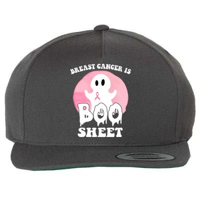 Breast Cancer Is Boo Sheet Funny Ghost Wool Snapback Cap