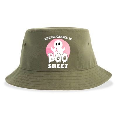 Breast Cancer Is Boo Sheet Funny Ghost Sustainable Bucket Hat