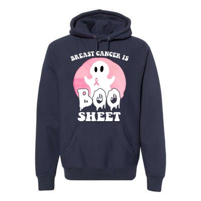 Breast Cancer Is Boo Sheet Funny Ghost Premium Hoodie