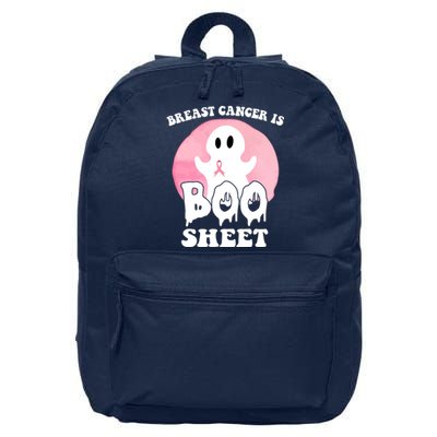 Breast Cancer Is Boo Sheet Funny Ghost 16 in Basic Backpack