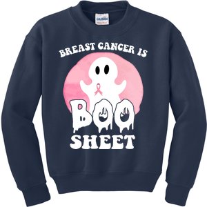 Breast Cancer Is Boo Sheet Funny Ghost Kids Sweatshirt