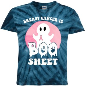 Breast Cancer Is Boo Sheet Funny Ghost Kids Tie-Dye T-Shirt