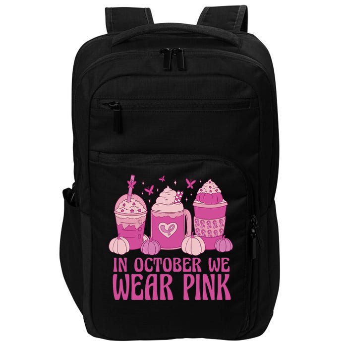 Breast Cancer In October We Wear Pink Impact Tech Backpack