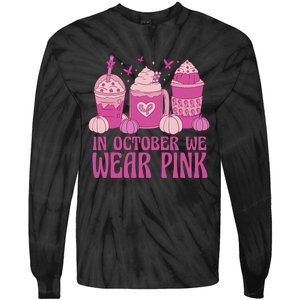 Breast Cancer In October We Wear Pink Tie-Dye Long Sleeve Shirt