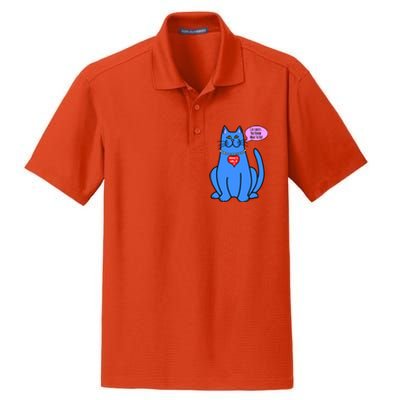 Blue Cat In Pearls Harris Walz 24 Dry Zone Grid Polo