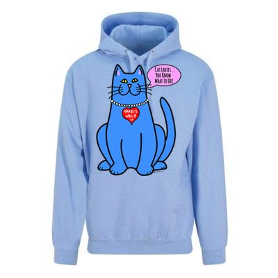 Blue Cat In Pearls Harris Walz 24 Unisex Surf Hoodie