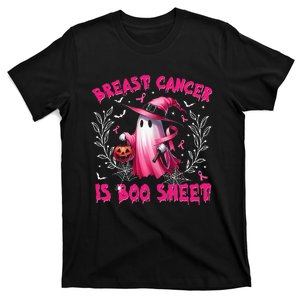 Breast Cancer Is Boo Sheet Halloween Breast Cancer Awareness T-Shirt