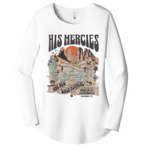 Boho Christian Jesus Faith Based His Mercies Are New Women's Perfect Tri Tunic Long Sleeve Shirt