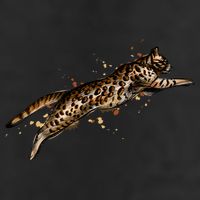 Bengal Cat Jumping From A Splash 7 Panel Mesh Trucker Snapback Hat