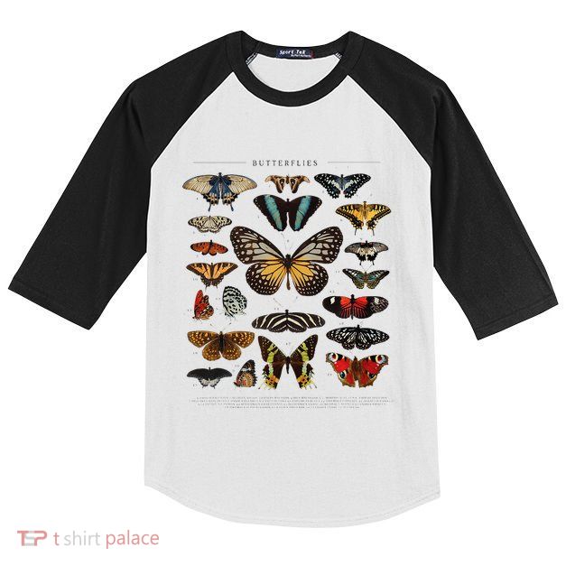 Butterfly Collection Just A Girl Who Loves Butterflies Kids Colorblock Raglan Jersey