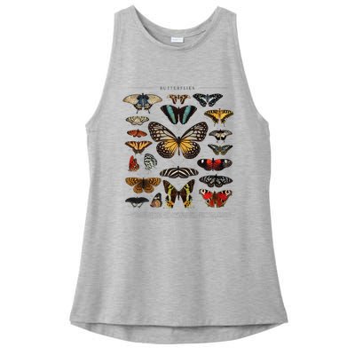 Butterfly Collection Just A Girl Who Loves Butterflies Ladies PosiCharge Tri-Blend Wicking Tank