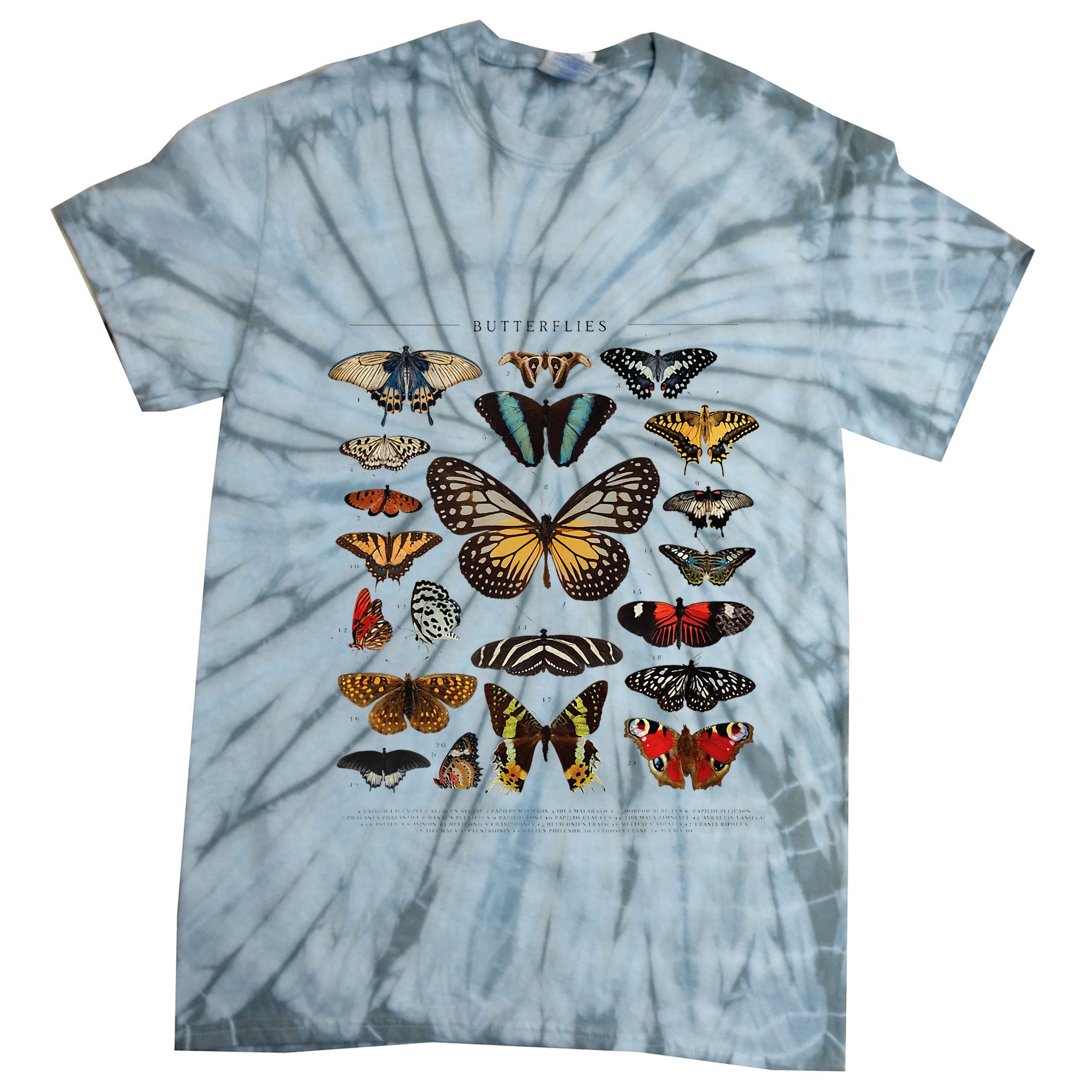Butterfly Collection Just A Girl Who Loves Butterflies Tie-Dye T-Shirt