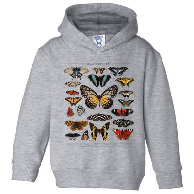 Butterfly Collection Just A Girl Who Loves Butterflies Toddler Hoodie