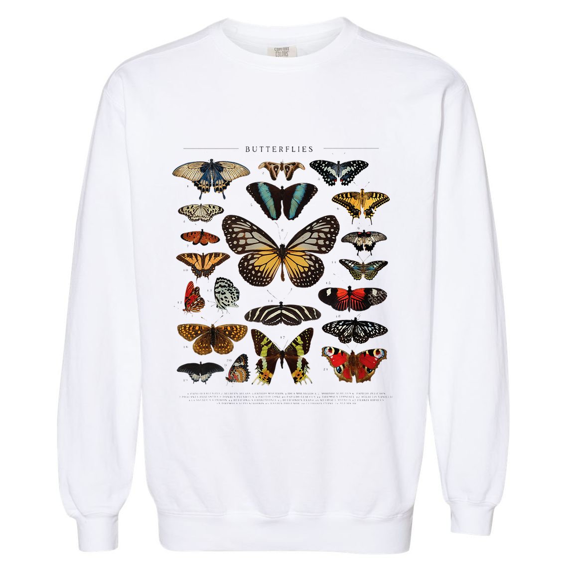 Butterfly Collection Just A Girl Who Loves Butterflies Garment-Dyed Sweatshirt