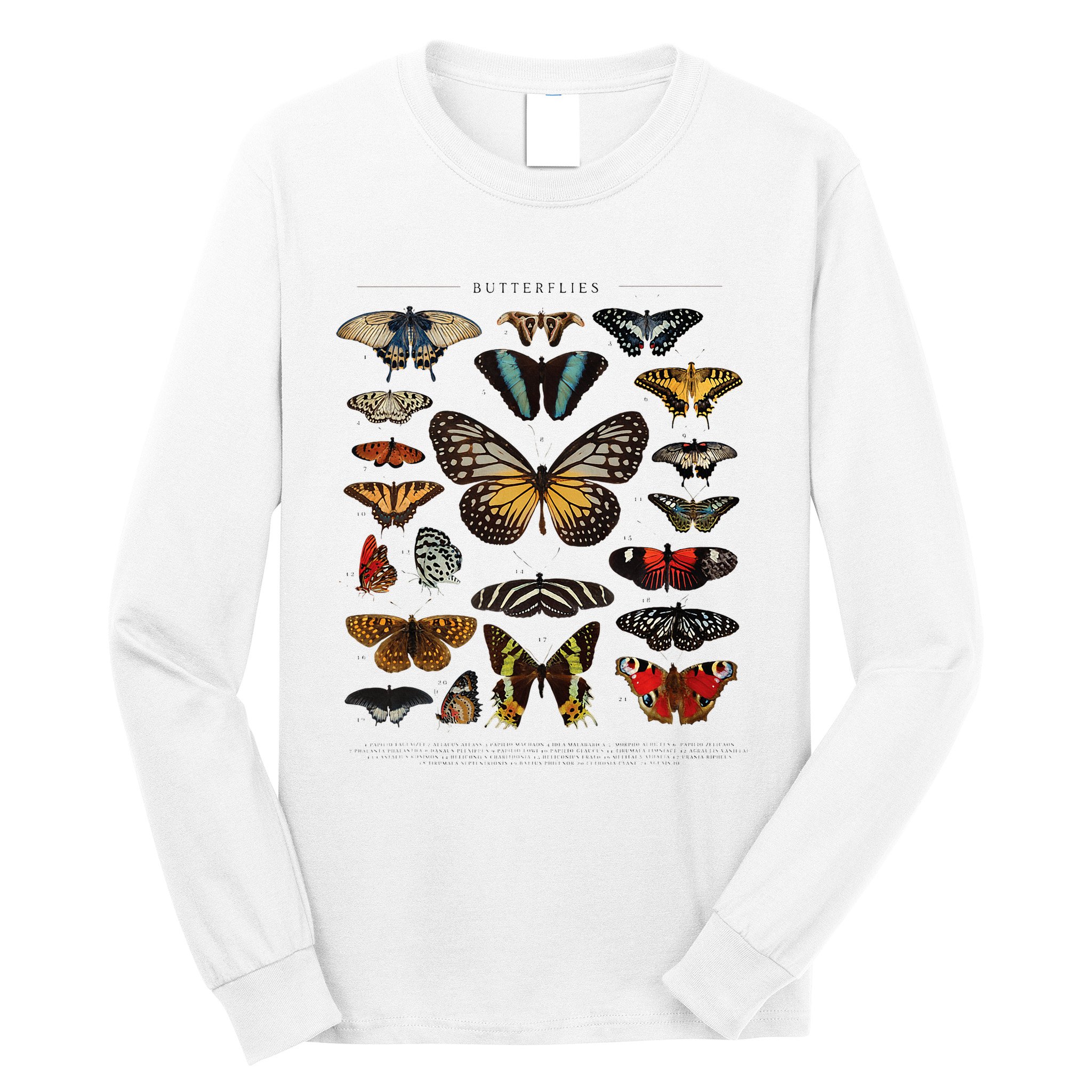 Butterfly Collection Just A Girl Who Loves Butterflies Long Sleeve Shirt