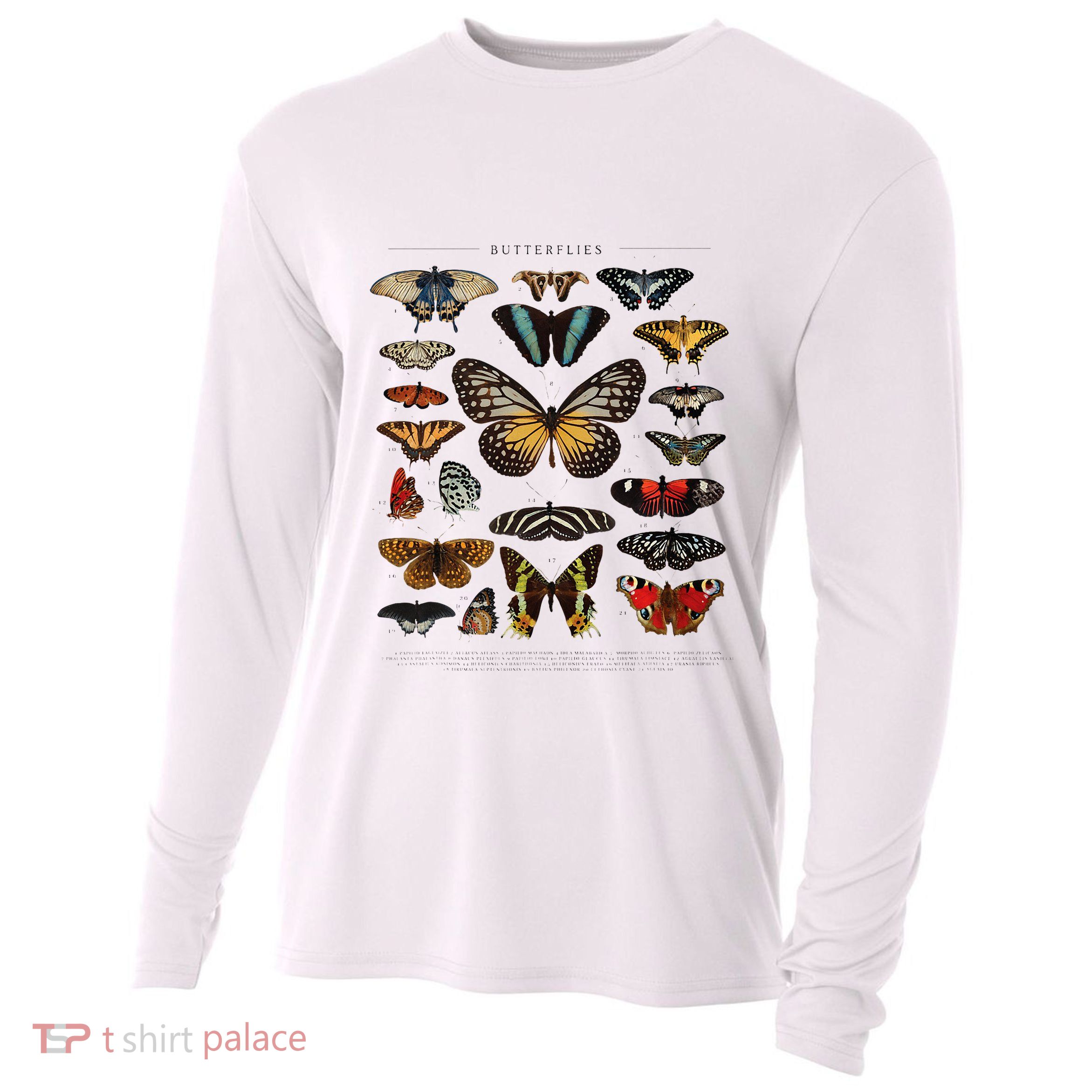 Butterfly Collection Just A Girl Who Loves Butterflies Cooling Performance Long Sleeve Crew