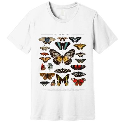 Butterfly Collection Just A Girl Who Loves Butterflies Premium T-Shirt