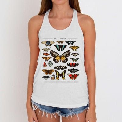 Butterfly Collection Just A Girl Who Loves Butterflies Women's Knotted Racerback Tank