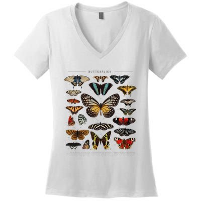 Butterfly Collection Just A Girl Who Loves Butterflies Women's V-Neck T-Shirt
