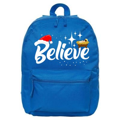 Believe Christmas Jesus Christmas Gift 16 in Basic Backpack