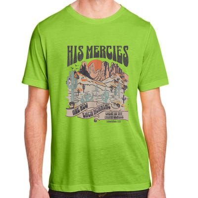 Boho Christian Jesus Apparel Faith Based His Mercies Are New Adult ChromaSoft Performance T-Shirt