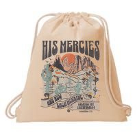 Boho Christian Jesus Apparel Faith Based His Mercies Are New Drawstring Bag