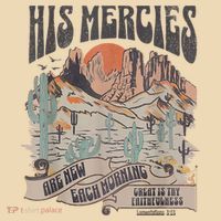 Boho Christian Jesus Apparel Faith Based His Mercies Are New Bag