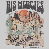Boho Christian Jesus Apparel Faith Based His Mercies Are New Youth Performance Sprint T-Shirt